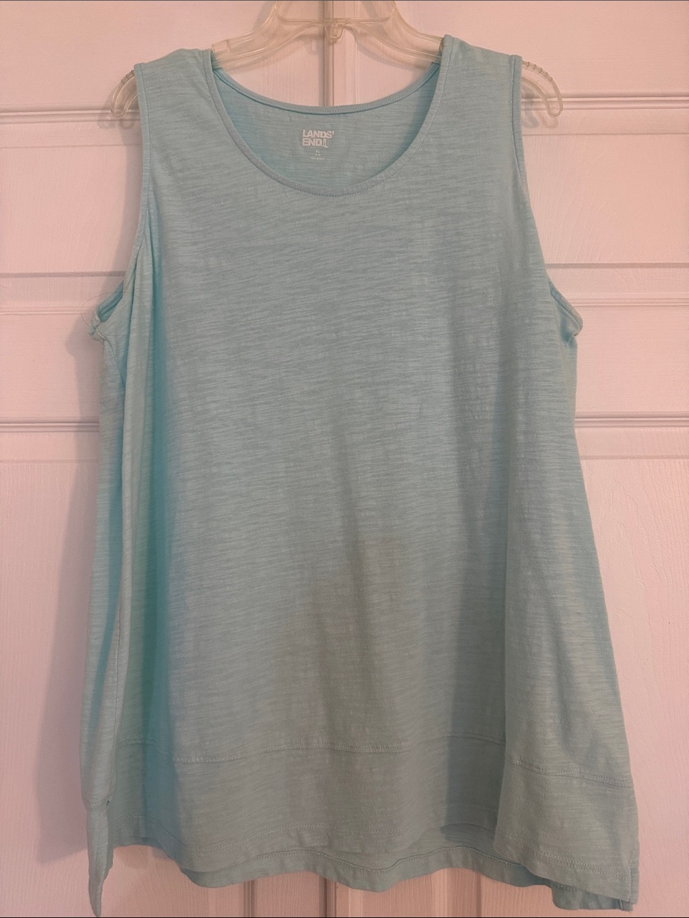 Lands' End Women's Turquoise Sleeveless Tank